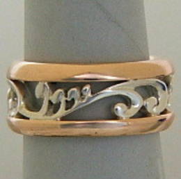 R278 Kowhai and Koru Ring