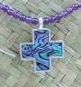 #642 cross with amy beads